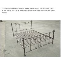 The all-steel bed is retro bronze and gold, with a high-end feel, with iron balls and metal shells, etc. From China