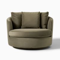 Yimi Fabric Viv Grand Swivel Chair