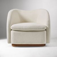 Yimi Fabric Kaufman Swivel Chair