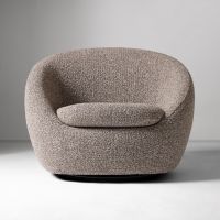 Yimi Fabric Cozy Swivel Chair