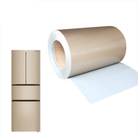 ppgi for home appliances steel coil vcm pre coated steel sheet for refrigerator From China