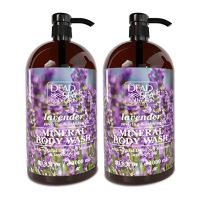 Dead Sea Collection Lavender Body Wash for Women and Men - Pack of 2 (67.6 fl. oz) - Cleanses and Moisturizes Skin - With Natural Minerals and Vitamins Nourishing Skin From Hong Kong