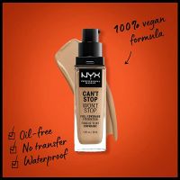  PROFESSIONAL MAKEUP Can't Stop Won't Stop Foundation, 24h Full Coverage Matte Finish - Beige