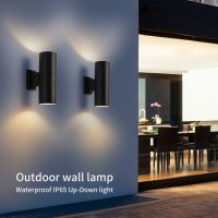 Waterproof Wall Light up down spotlight Modern Garden led Outdoor wall lamp for Garden Door Gate Corridor Fence Post