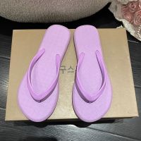 summer new outerwear solid color flip-flops seaside beach sandals and slippers shoes                                          