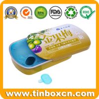 Sliding candy mint tin box BR1556