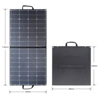 100W 18V foldable solar panel SunPower cells (two-fold) From China