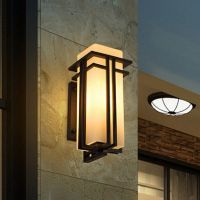 Hot sale 110V 220V Modern Outdoor Exterior Linear Strip Wall Lamp 3000K Warm White Garden Sconce LED Wall Light