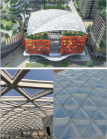 ETFE cushion roof...