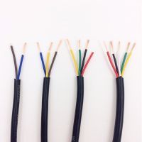 2 3 4 5 Core 318-Y Black Circular Mains Flexible Cable 0.5 0.75 1.0 1.5 2.5mm For Indoor Electrical Instruments