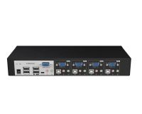 Automatic Usb Vga 4 Port Kvm Switch With Audio Output