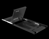 17.3" LED HDMI KVM Console 8 Port, MT-VIKI 1920*1080 Rackmount KVM Drawer for 1U 19" Server Rack,17.3 Inch LCD HDMI KVM Switch