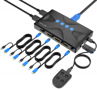 4 Ports KVM Switches 4K 30Hz