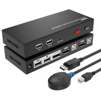 DP KVM Switch 2 Port 4K