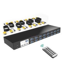 16 Port KVM Switches VGA + Cables