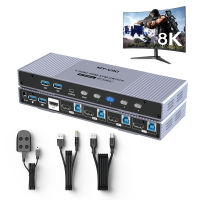 8K 4K HDMI KVM Switch 4