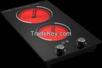 Built in 2 burners infrared cooker induction cooker ceramic hob