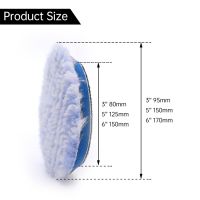 Wholesale Factory Car Detailing DA Wool Microfiber Buffing Pad Microfiber Polishing Pad