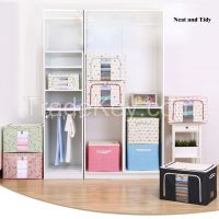 Storage Bins With Lids Oxford Cloth Steel Frame Storage Box Quilt Fold