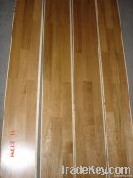three layer three strip wood flooring in oak, walnut , maple, cherry