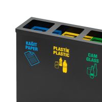 Ovata-433 4âPart Recycle Bins + Battery Box