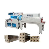 Automatic L bar sealer and charcoal heat tunnel wrap packaging shrink wrapping machine From China