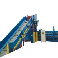 Customized hydraulic waste paper baler for sale cardboard baler horizontal bale press machine