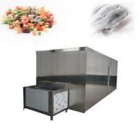 automatic blast freeze quick belt tunnel container freezing poultry machine From China