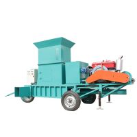 hydraulic baler straw bale press square hay strapping machine From China