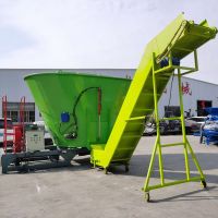 Automatic TMR fodder mixing machine for cow Animal food mixer machine TMR Mixer fodder grass feed machine From China