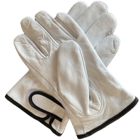 White Grain Goat Skin Leather Wing Thumb Gardening Driving Construction Industrial Work Leather Gloves Men From China