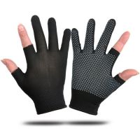 Summer sun protection, tea-picking, labor protection, PVC dispensing, anti-slip, cycling outdoors, two-finger touch screen, thin gloves