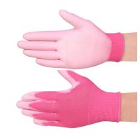 Women Work Gloves Pink Foam Latex