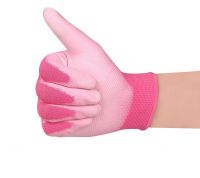 Wrinkle Latex Coated Gardening Work Gloves