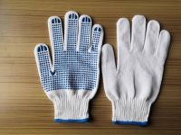 7 Gauge Cotton Knitted Gloves PVC