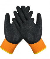 Wholesale Black Orange Working Gloves Wrinkle