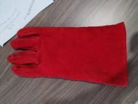 RED WELDING GLOVES Of COW SPLIT