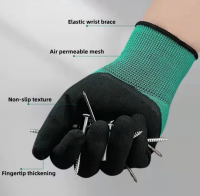 Latex Coated Work Gloves,Coating Glove