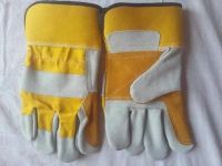 Men Heavy Duty Industrial Mechanic Safety Welding-Gloves Hand Protection Work-Gloves Leather with Custom Logo