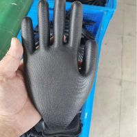Hot Selling 13G Black Polyester Gloves
