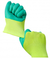 Comfortable Impregnated Rubber Foam Gloves Anti