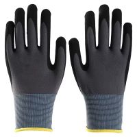  15 g Nitrile Frosted Gloves Anti-Cut Latex Architectural Abrasion Resistant Non-Slip Protective Gloves Construction Sites From China