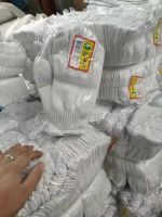 Pure White Cotton Knitted White Gloves