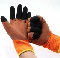 Orange Terry Liner Latex Foam Half