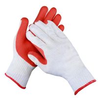 Hot Sale Safety Gloves Red Rubber