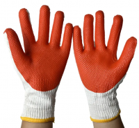 Custom Logo Red Coated Work Gloves