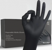 Good Quality Cleanroom Nitrile Gloves Black