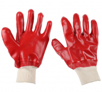 Red Industry Safety Gloves Rubber Working