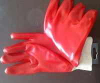 PVC Safety Gloves With Knit Wrist