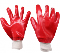 PVC Safety Gloves With Knit Wrist